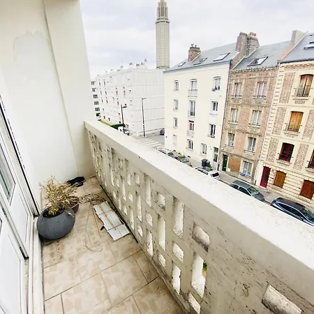 Superbe Quartier Plage Avec Balcon Et Vue Mer Apartment Le Havre